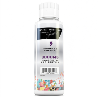 Cutler Nutrition Liquid L-Carnitine 3000: Metabolism & Energy Support | Sour Gummy Worm